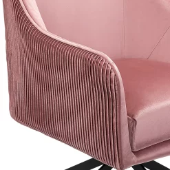 Pia Pleat Swivel Chair - Rose -Optimal Furniture Store 12882869 1324887373410543