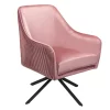 Pia Pleat Swivel Chair - Rose -Optimal Furniture Store 12882869 1394887373266915