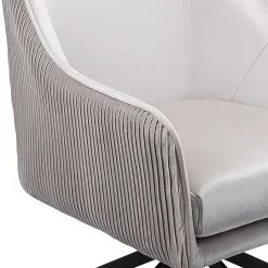 Pia Pleat Swivel Chair - Silver -Optimal Furniture Store 12882871 1104887373158504