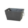 Grey Herringbone Medium Storage Basket -Optimal Furniture Store 12886594 1754857031446474