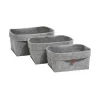 Set Of 3 Grey Oval Felt Baskets 2 Set Of 3 Grey Oval Felt Baskets -Optimal Furniture Store 12886601 1724857031602681