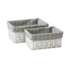Set Of 2 White Willow Lined Baskets -Optimal Furniture Store 12886609 1534857031704348