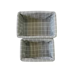 Set Of 2 Grey Willow Lined Baskets -Optimal Furniture Store 12886613 1744857031765047