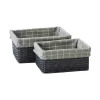 Set Of 2 Grey Willow Lined Baskets -Optimal Furniture Store 12886613 2684857031686024