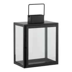 House Beautiful Metal Medium Lantern - Black