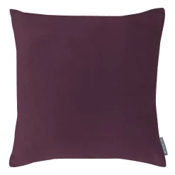 Country Living Velvet Linen Cushion - 45x45cm - Grape