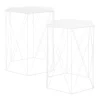 Hex Side Table Set Of 2 White -Optimal Furniture Store 12888151 8844947208302207