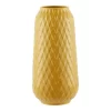 House Beautiful Diamond Ceramic Vase - Ochre -Optimal Furniture Store 12891368 1934858800977397