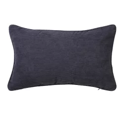 None Corduroy Cushion - 30x50cm - Charcoal