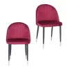 Illona Velvet Dining Chairs - Set Of 2 - Berry -Optimal Furniture Store 12906334 1634931926665240