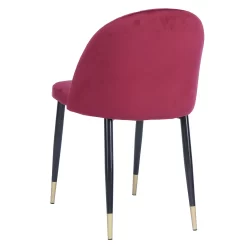 Illona Velvet Dining Chairs - Set Of 2 - Berry -Optimal Furniture Store 12906334 4194862758342428
