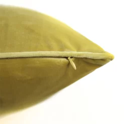 None Large Plain Velvet Cushion - Ochre - 58x58cm -Optimal Furniture Store 12912566 1164845786453564
