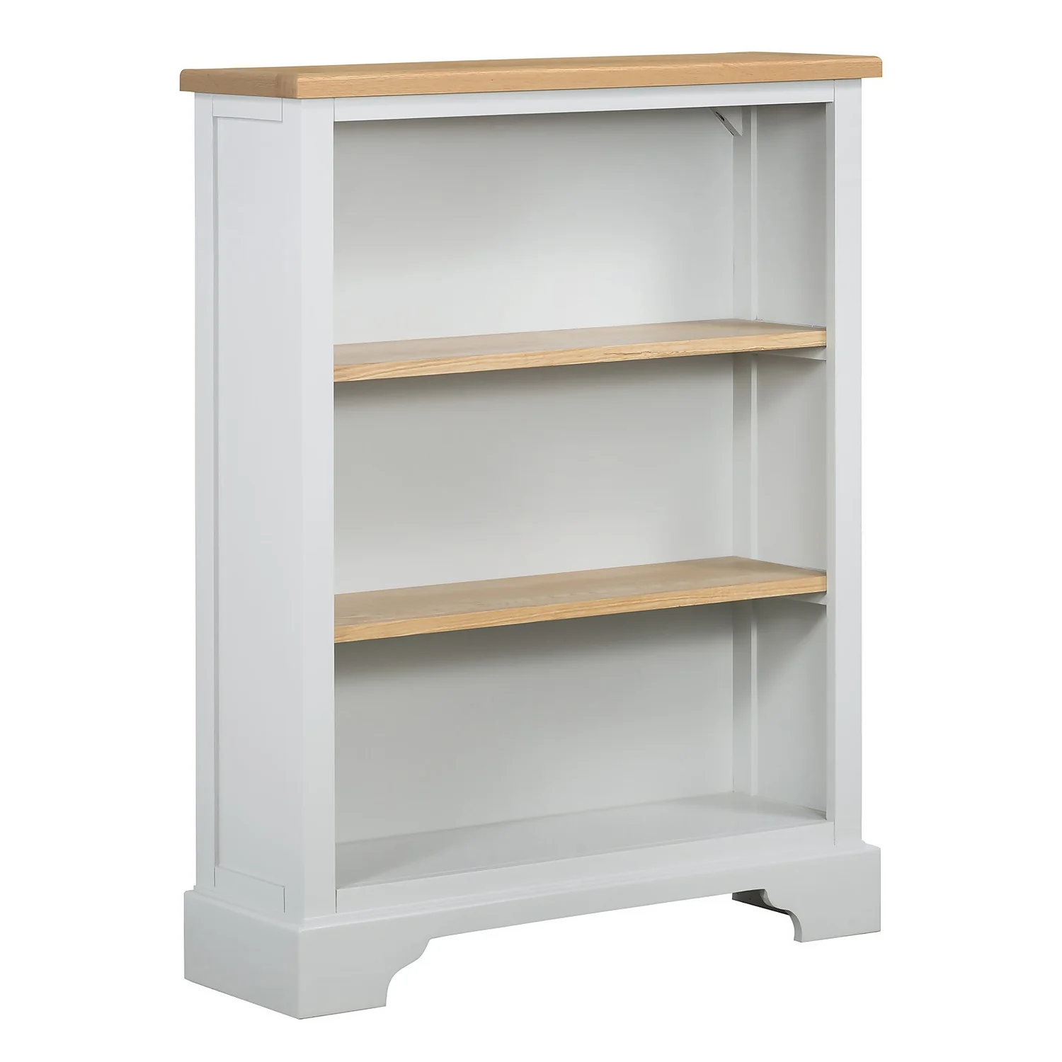Westcott Oak Painted Low Open Bookcase 3 Westcott Oak Painted Low Open Bookcase