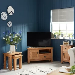 Hocombe Tall Side Table - Oak -Optimal Furniture Store 12914668 1774933242319584