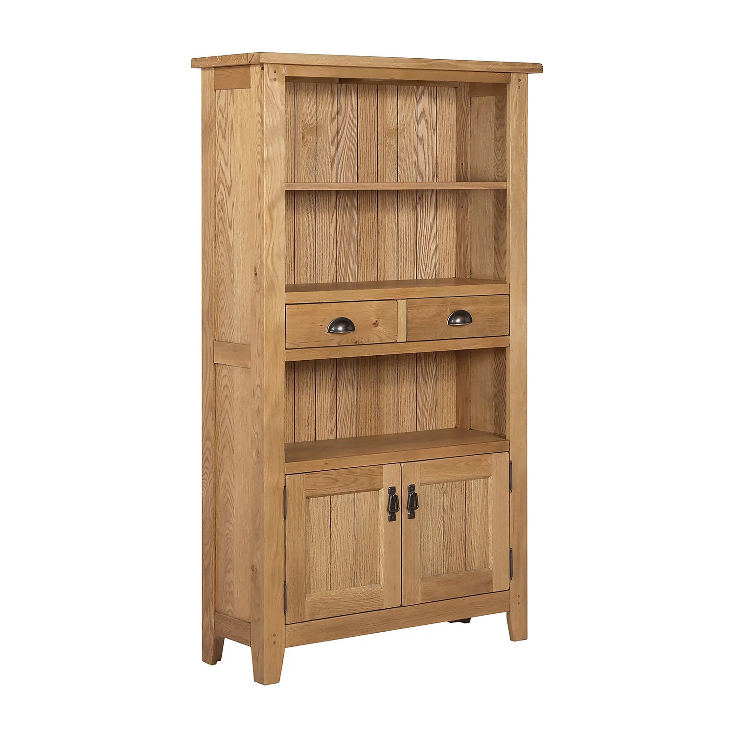 Hocombe Display Bookcase - Oak 3 Hocombe Display Bookcase - Oak