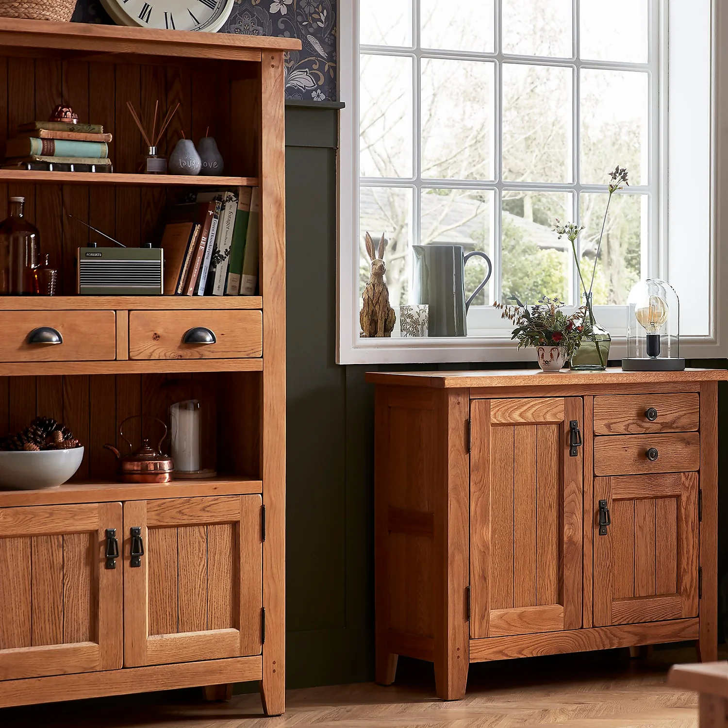 Hocombe Display Bookcase - Oak 4 Hocombe Display Bookcase - Oak - Image 2