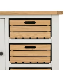 Ashstead Small Sideboard - Oak & Ivory -Optimal Furniture Store 12917103 1854897162869936