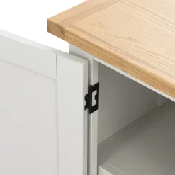 Ashstead Small Sideboard - Oak & Ivory -Optimal Furniture Store 12917103 2004897163011545