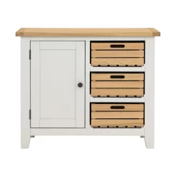 Ashstead Small Sideboard - Oak & Ivory -Optimal Furniture Store 12917103 4054897162766709