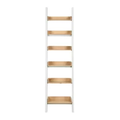 Ashstead Ladder Shelf - Oak & Ivory -Optimal Furniture Store 12917109 1414897161904563