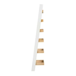 Ashstead Ladder Shelf - Oak & Ivory -Optimal Furniture Store 12917109 8734897161945000