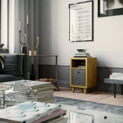 Clever Cube Velvet Geometric Insert - Grey & Rose Gold -Optimal Furniture Store 12932953 5004887876430908