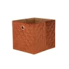 Clever Cube Quilted Velvet Insert - Rust -Optimal Furniture Store 12932959 1894900282683105