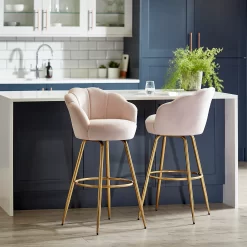 Sophia Bar Stool - Blush -Optimal Furniture Store 12937423 2104930153570368
