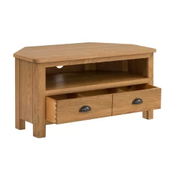 Norbury Corner TV Stand - Oak -Optimal Furniture Store 12940834 3274873340519310