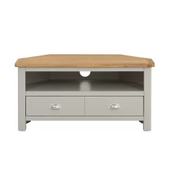 Norbury Corner TV Stand - Grey -Optimal Furniture Store 12940851 1994873336011057