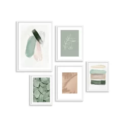 Set Of Gallery Frames 5pcs White