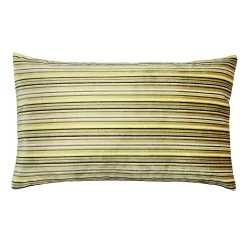 Cut Velvet Horiz Stripe Cushion - 30x50cm