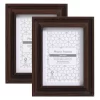 Twin Pack Of Photo Frames - Walnut - 6x4in -Optimal Furniture Store 13027989 5924944152085384