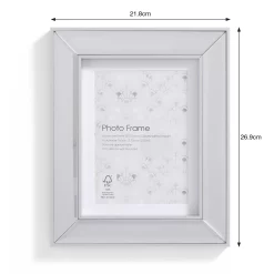 Bevelled Photo Frame 7x5 Silver. -Optimal Furniture Store 13027992 2134930896310275