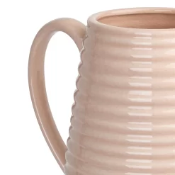 Crackle Effect Ribbed Jug - Blush -Optimal Furniture Store 13036266 6894894568168775