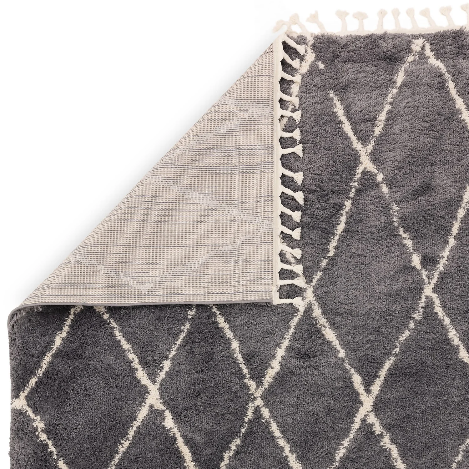 Moroccan Diamond Rug - Charcoal - 160x230cm 4 Moroccan Diamond Rug - Charcoal - 160x230cm - Image 2