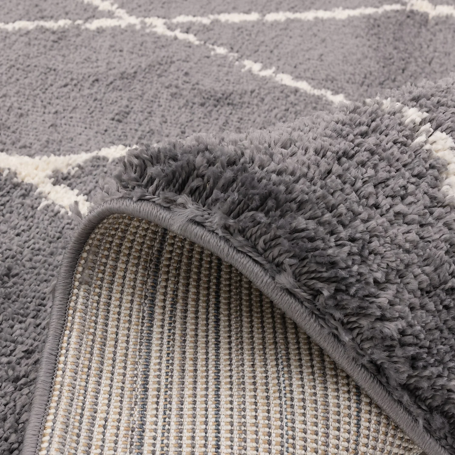 Moroccan Diamond Rug - Charcoal - 160x230cm 5 Moroccan Diamond Rug - Charcoal - 160x230cm - Image 3