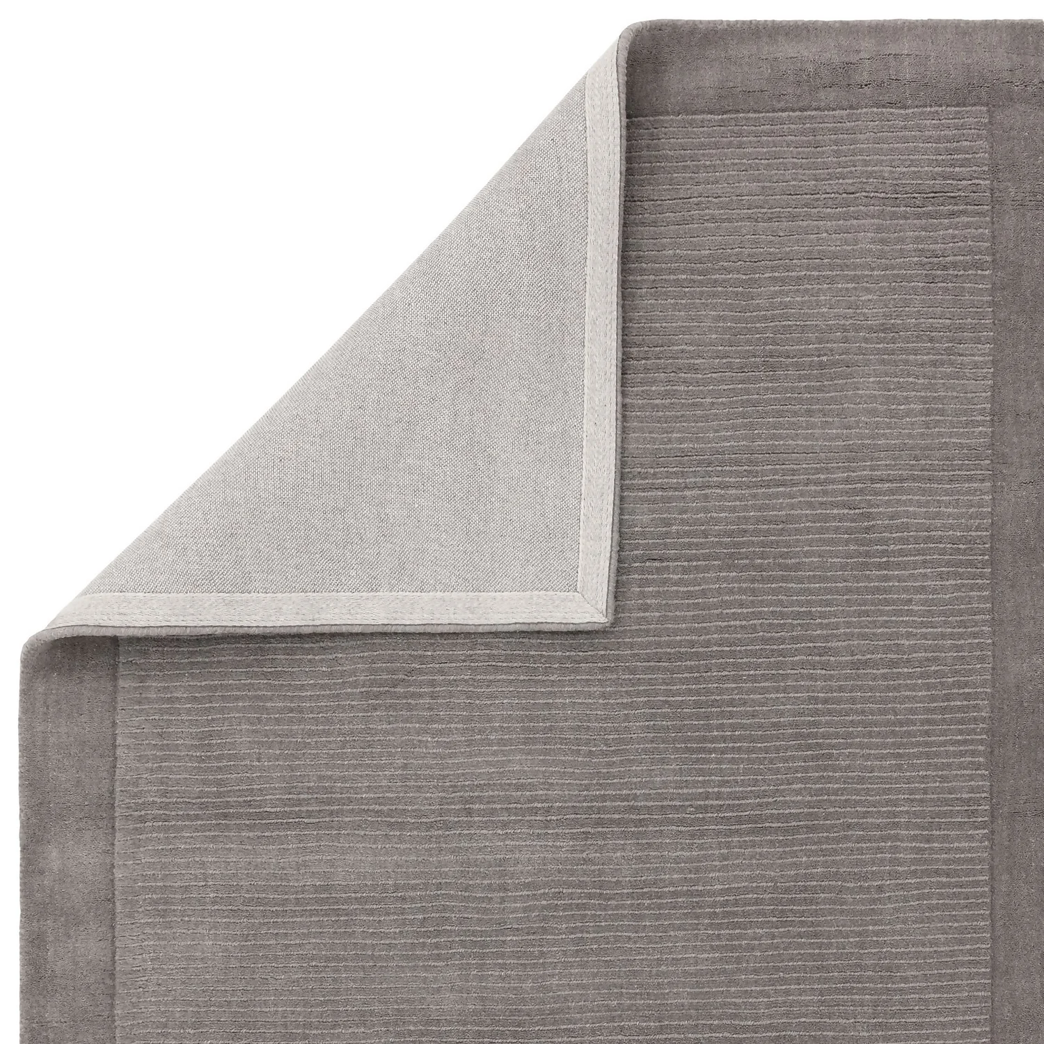 Wool Border Rug - Grey - 120x170cm 4 Wool Border Rug - Grey - 120x170cm - Image 2