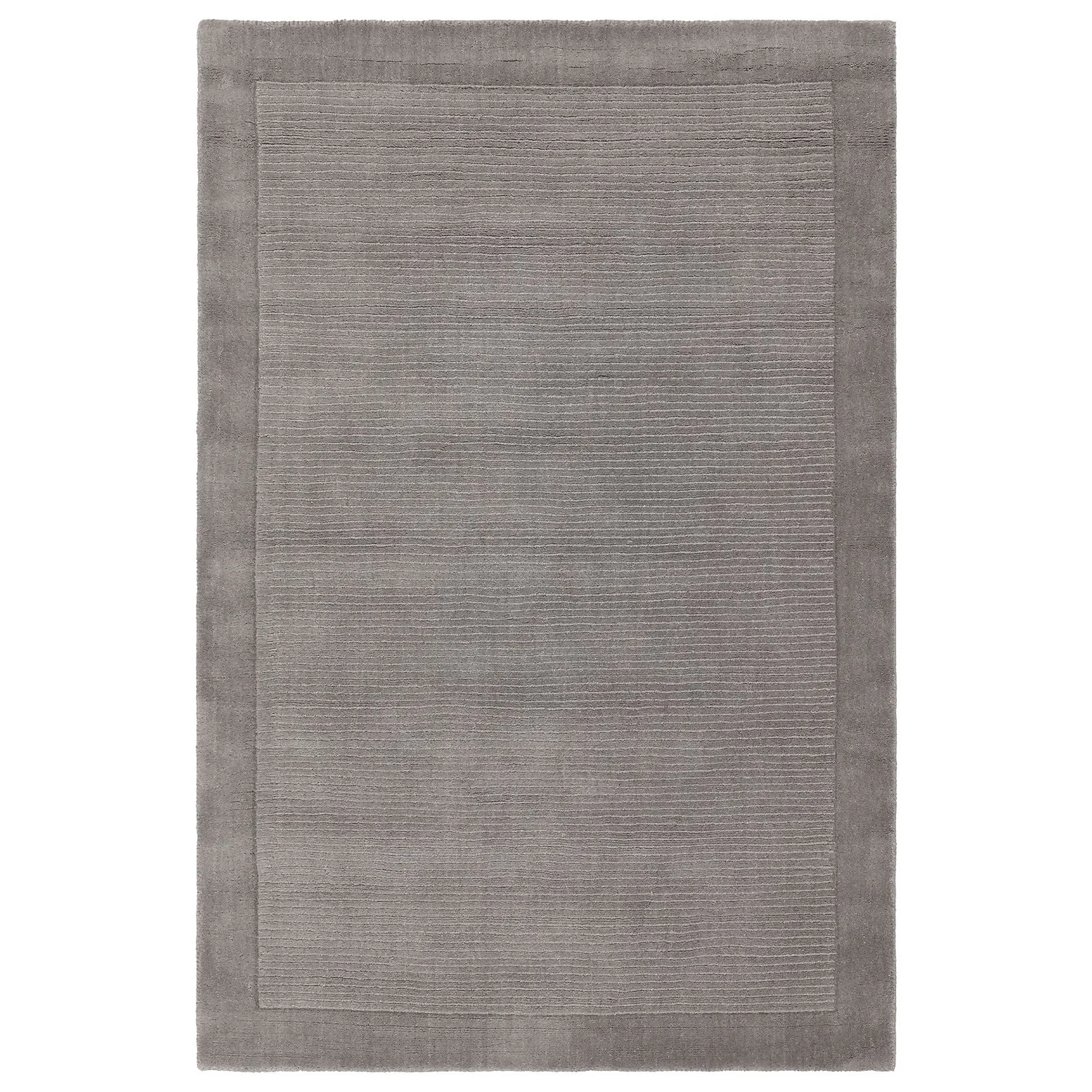 Wool Border Rug - Grey - 120x170cm 3 Wool Border Rug - Grey - 120x170cm