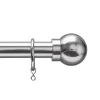 Extendable Ball Finial Curtain Pole - Chrome - 1.2-2.1m (25/28mm) -Optimal Furniture Store 13123191 1304939189680027