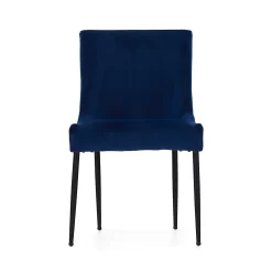 Ava Velvet Dining Chair - Set Of 2 - Navy -Optimal Furniture Store 13125758 4784933241833932