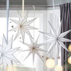 House Beautiful Wall Hanging Paper Star - Set Of 2 - Gold 6 House Beautiful Wall Hanging Paper Star - Set Of 2 - Gold -Optimal Furniture Store 13131165 1984910122959090