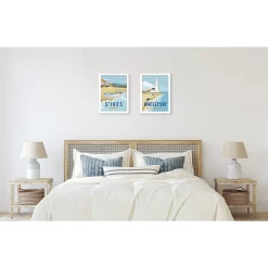 Seaside Framed Prints - Set Of 2 - 40x30cm -Optimal Furniture Store 13205001 2124910122934466