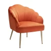 Sophia Scallop Occasional Chair - Burnt Orange -Optimal Furniture Store 13222770 1794920057524325