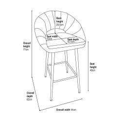 Margot Bar Stool - Black 17 Margot Bar Stool - Black -Optimal Furniture Store 13222775 1355018741143179