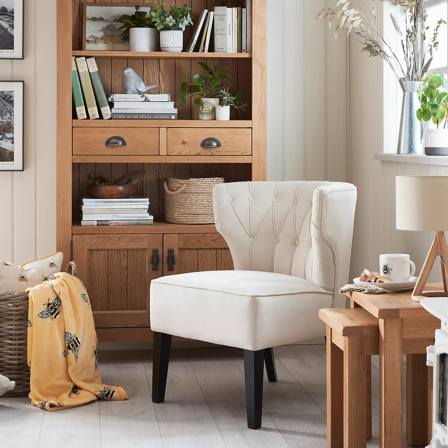 Sadie Velvet Accent Chair - Ivory 4 Sadie Velvet Accent Chair - Ivory - Image 2