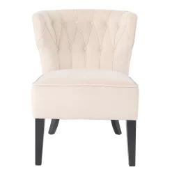 Sadie Velvet Accent Chair - Ivory 12 Sadie Velvet Accent Chair - Ivory -Optimal Furniture Store 13223762 2104927512026442