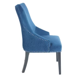 Annabelle Pleated Back Velvet Dining Chairs - Set Of 2 - Navy 14 Annabelle Pleated Back Velvet Dining Chairs - Set Of 2 - Navy -Optimal Furniture Store 13223766 1044926476936469