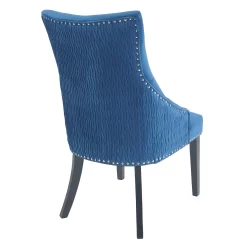 Annabelle Pleated Back Velvet Dining Chairs - Set Of 2 - Navy 15 Annabelle Pleated Back Velvet Dining Chairs - Set Of 2 - Navy -Optimal Furniture Store 13223766 1334926477047184