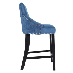 Annabelle Velvet Bar Stool - Navy -Optimal Furniture Store 13223768 8544927306609227